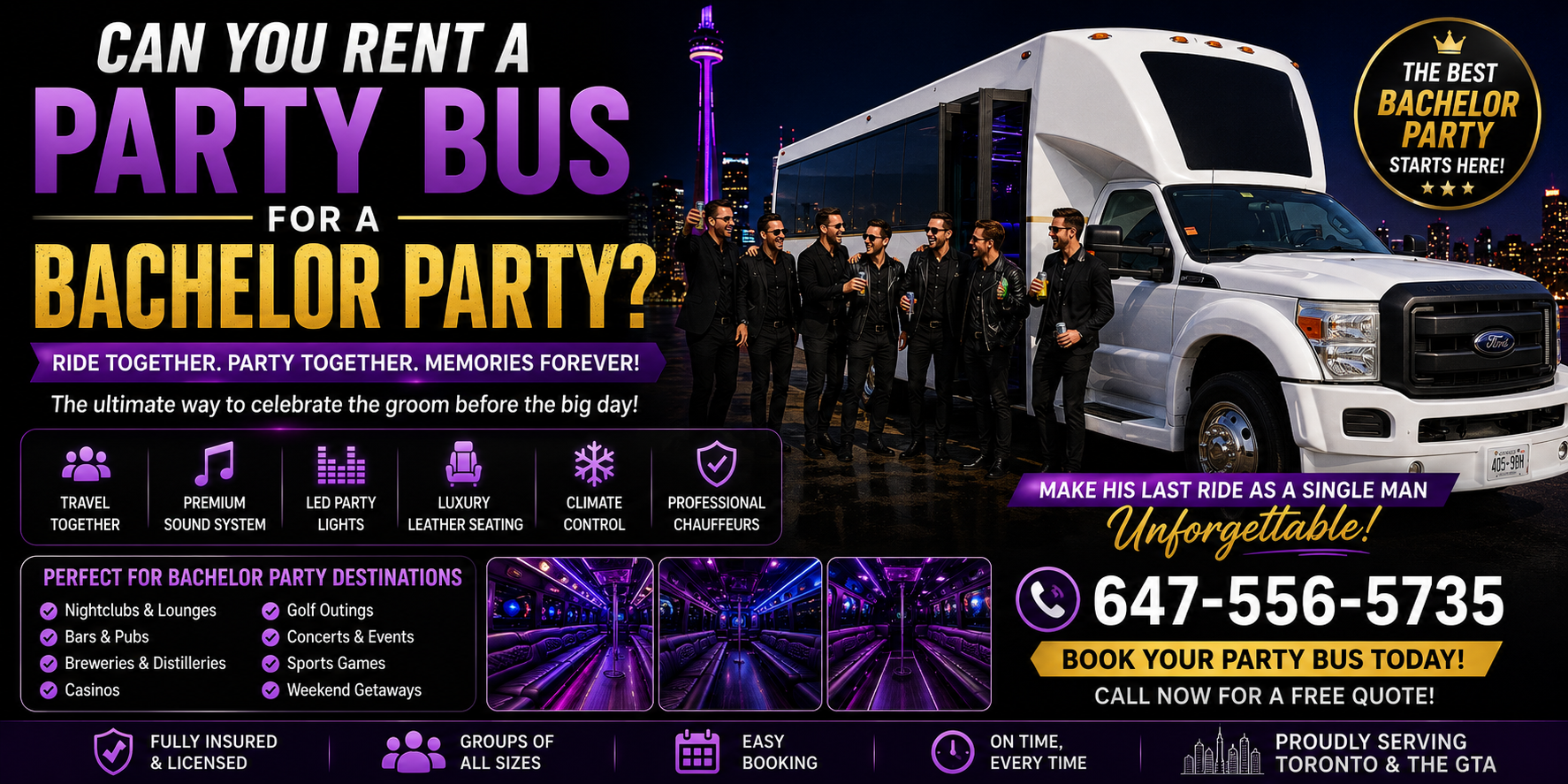 Rent a Party Bus for a Bachelor Party